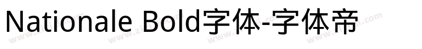 Nationale Bold字体字体转换